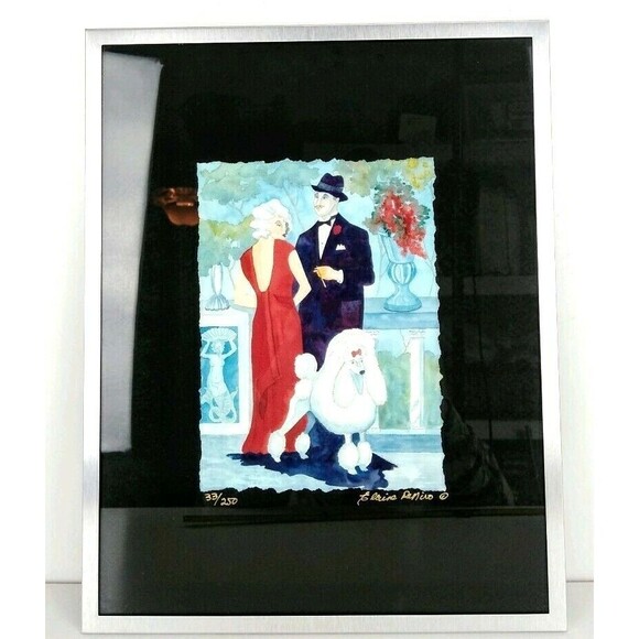 COA Elaine DeNiro "Fashion Accessory " Signed Fine Art Deco Art Print Gicle'e - Picture 2 of 6
